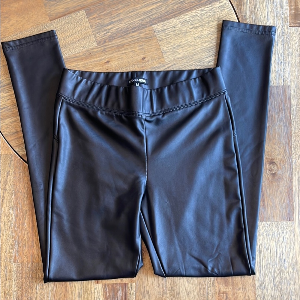 Fashion Nova Faux Leather Black Leggings